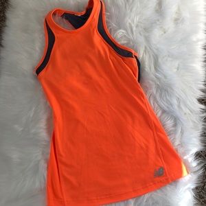New Balance open racer back running top